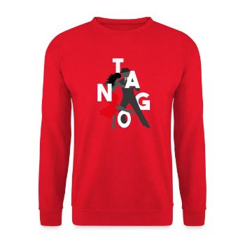 Tango Tänzer - Unisex Pullover - Rot - Vorne - Alina (178cm) & Michal (187cm)