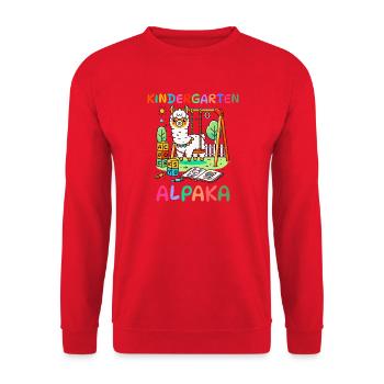 Cadeau Enfant Mignon Alpaga Enfant - Sweat-shirt Unisexe - rouge - Devant - Alina (178cm) & Michal (187cm)