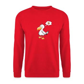 Seagull veut des frites de mer - Sweat-shirt Unisexe - rouge - Devant - Alina (178cm) & Michal (187cm)