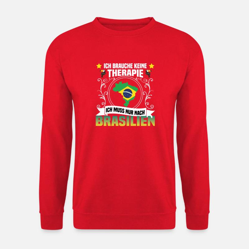 Brasilien - Unisex Pullover - Rot