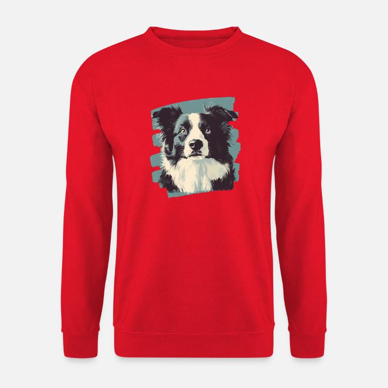 Border Collie - Unisex Pullover - Rot