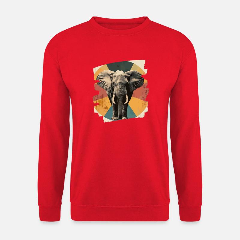 Elefant - Unisex Pullover - Rot