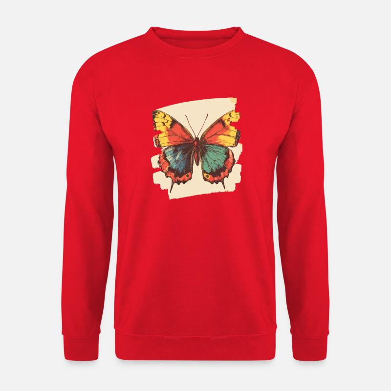 Schmetterling - Unisex Pullover - Rot