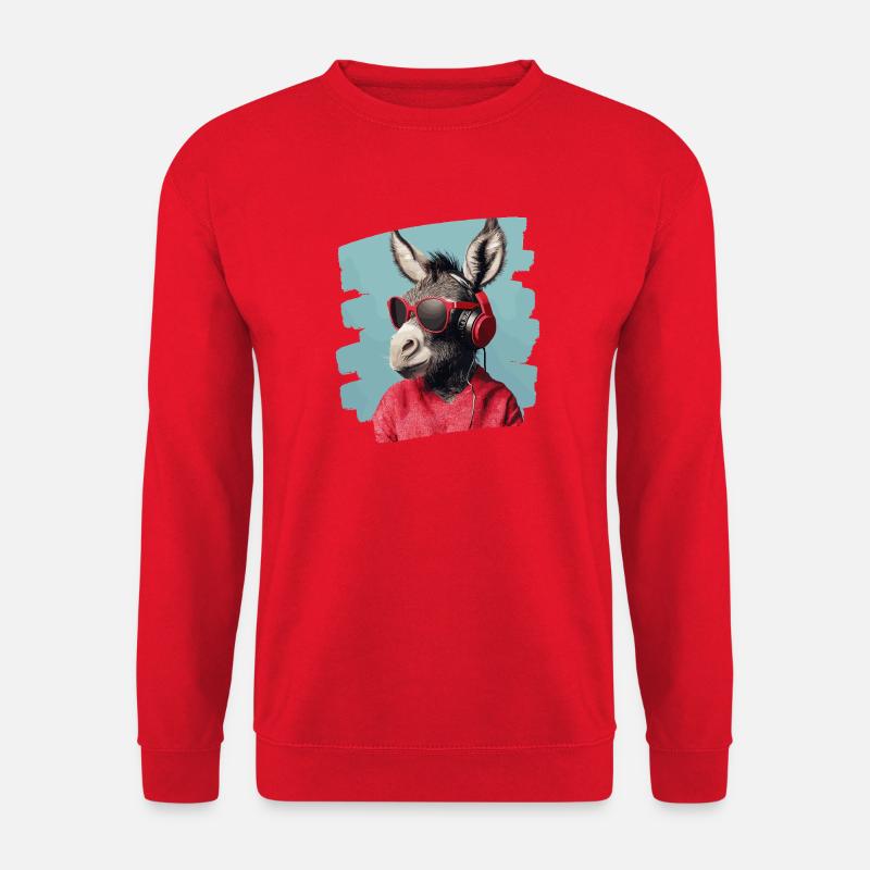 Esel - Unisex Pullover - Rot