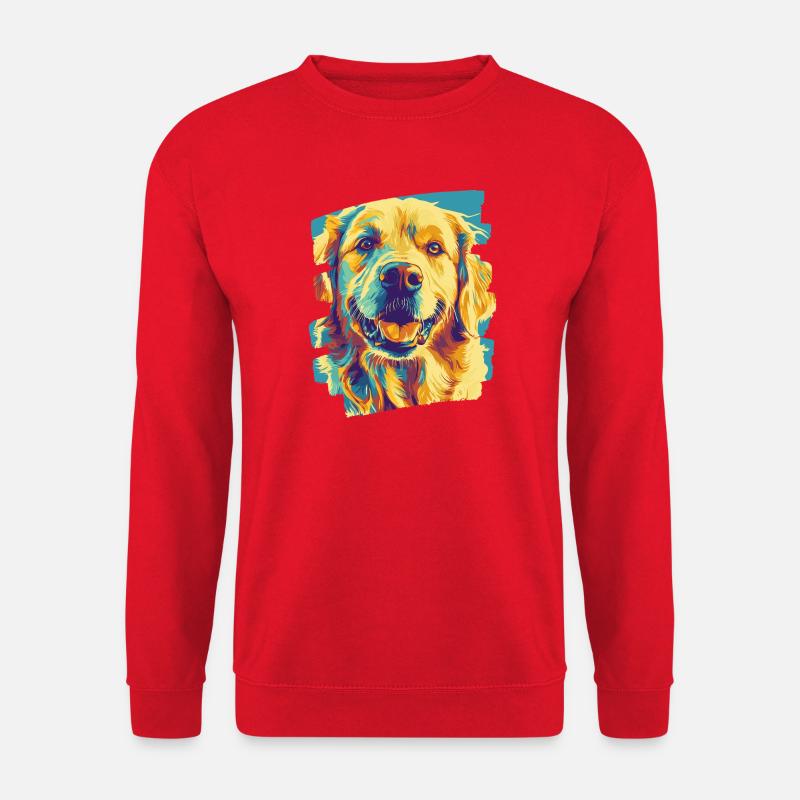 Golden Retriever - Unisex Pullover - Rot