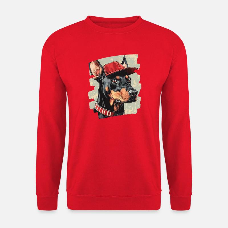 Doberman - Unisex Sweatshirt - red