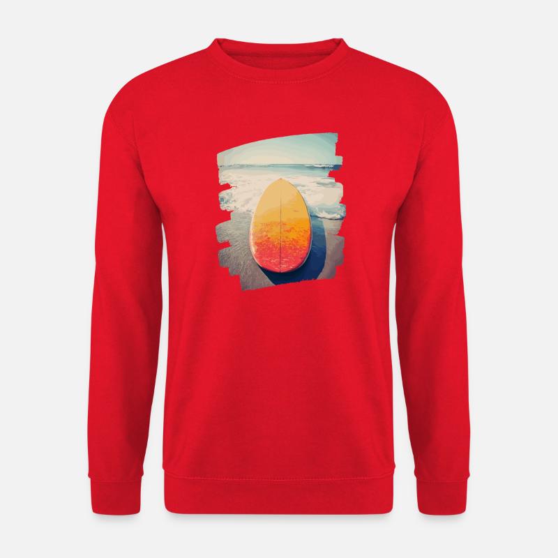 Surfbrett - Unisex Pullover - Rot