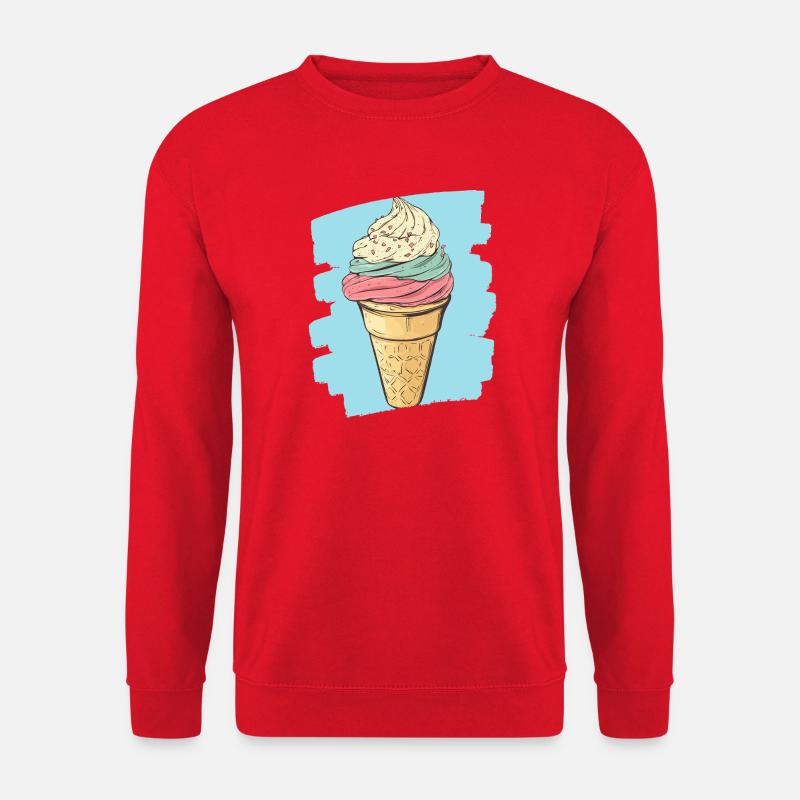 Eiscreme Eis - Unisex Pullover - Rot