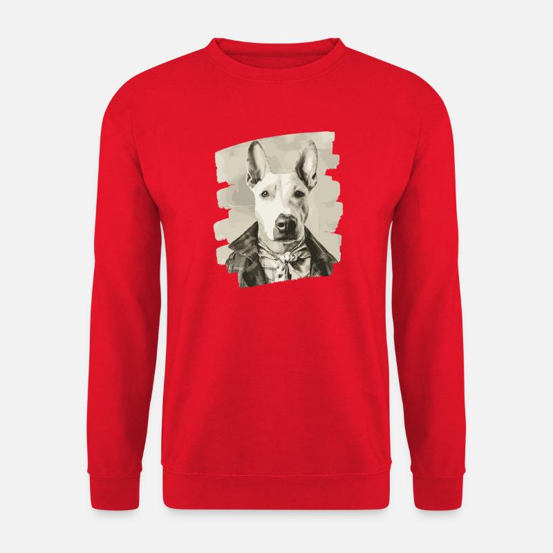 Bullterrier Kampfhund - Unisex Pullover - Rot