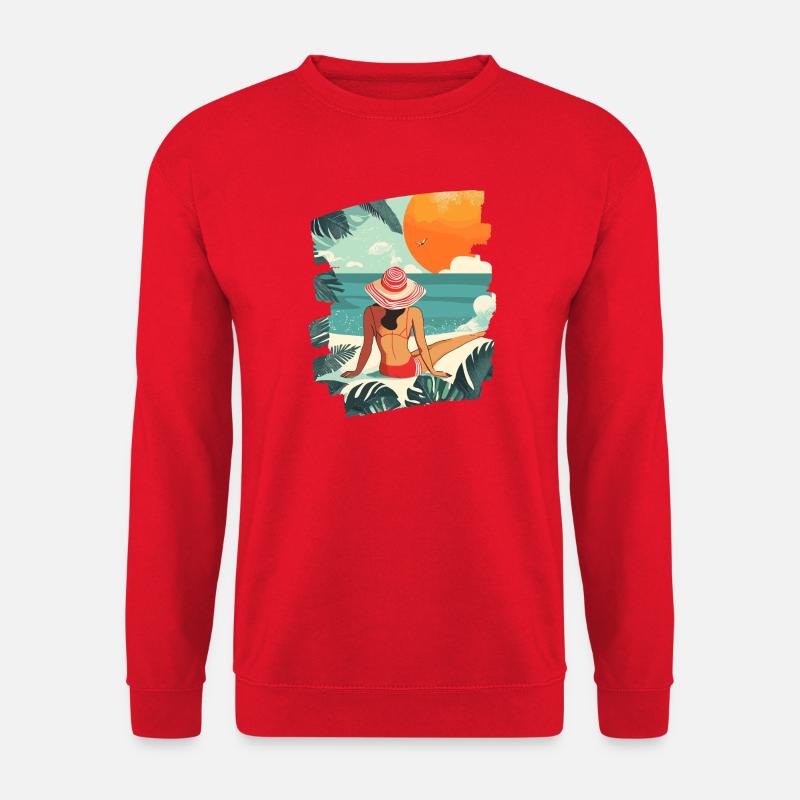 Sommer Retro - Unisex Pullover - Rot