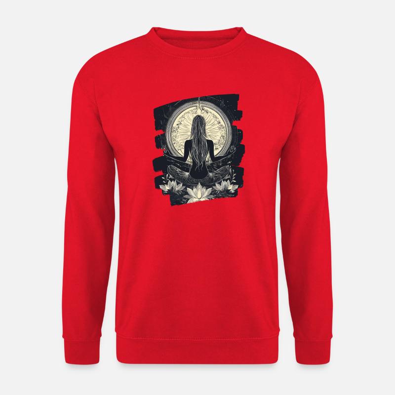 Yoga Namaste Meditation - Unisex Pullover - Rot