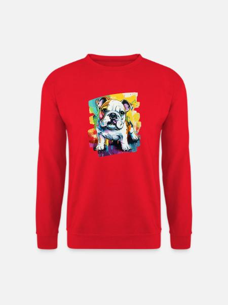 Bulldogge Kampfhund - Unisex Pullover - Rot