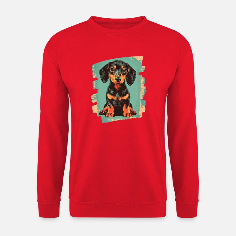 Dackel Dachshund - Unisex Sweatshirt - red