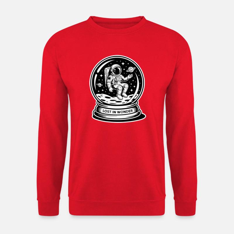 Verloren im Wunder: Sternenastronaut - Unisex Pullover - Rot
