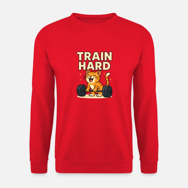 Train Hard - Unisex Pullover - Rot