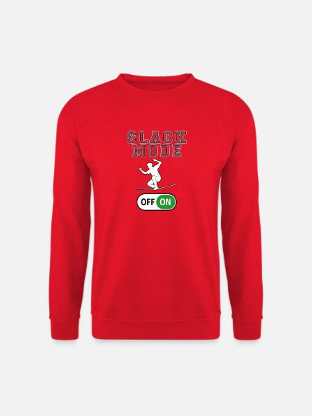 Slack Mode ON – Balance, Style und urbane Energie - Unisex Pullover - Rot
