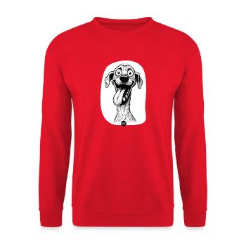 Certified Goofy Mode - Unisex Sweatshirt - red - Front - Alina (178cm) & Michal (187cm)