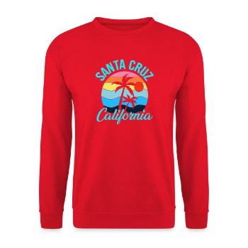 Santa Cruz California - Unisex Pullover - Rot - Vorne - Alina (178cm) & Michal (187cm)