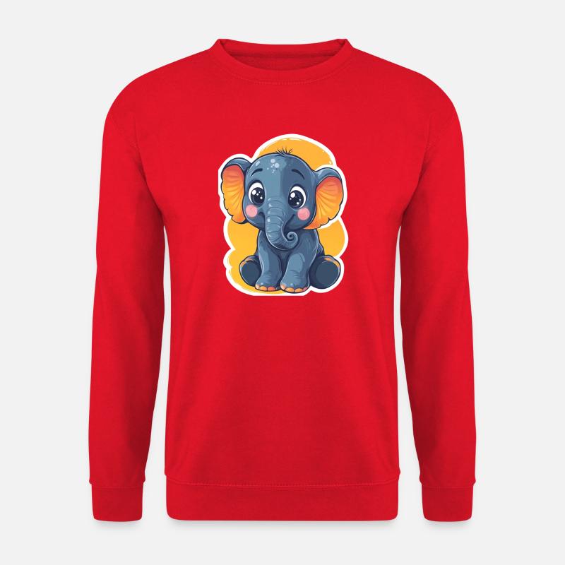 Elefant - Unisex Pullover - Rot