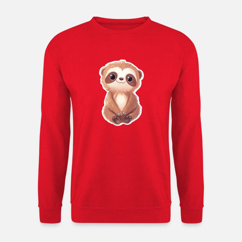 Faultier - Unisex Pullover - Rot