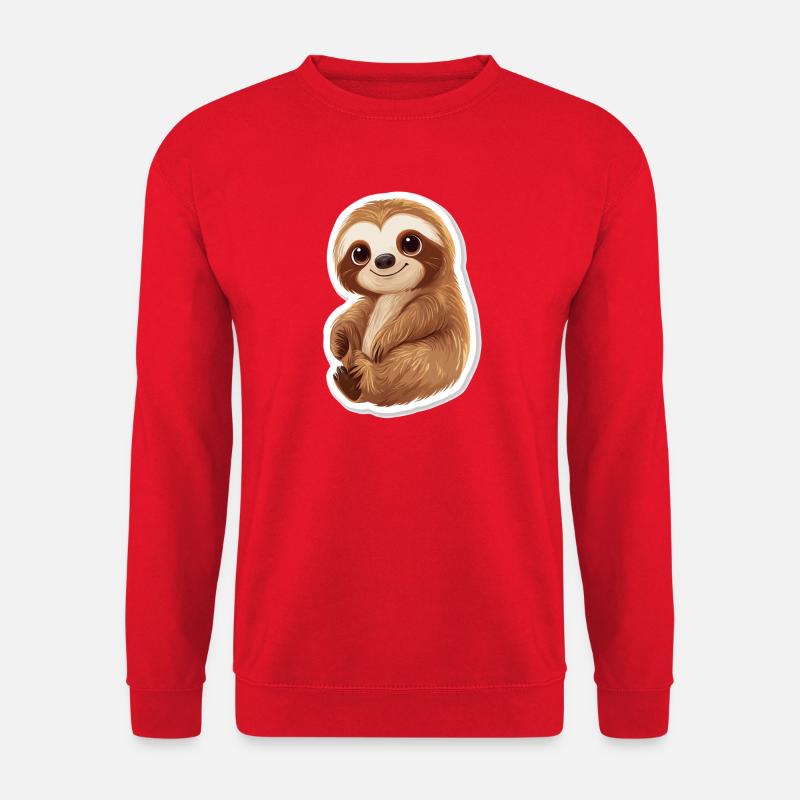 Faultier - Unisex Pullover - Rot