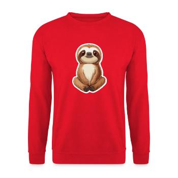 Paresse - Sweat-shirt Unisexe - rouge - Devant - Alina (178cm) & Michal (187cm)