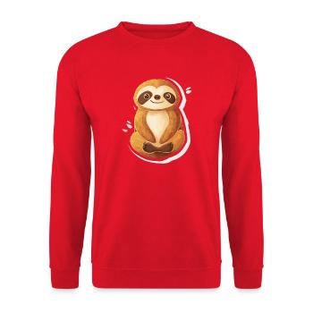 Paresse - Sweat-shirt Unisexe - rouge - Devant - Alina (178cm) & Michal (187cm)