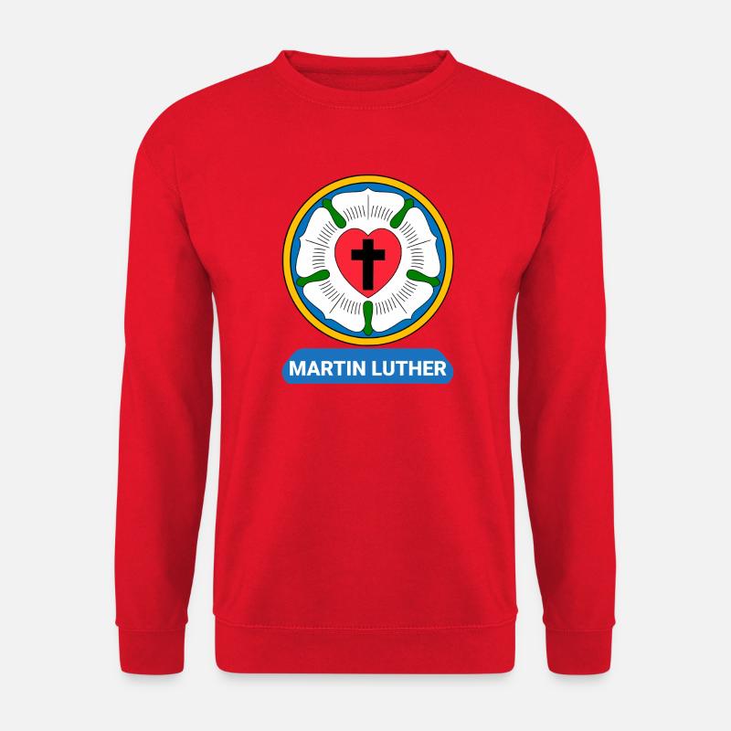 Lutherrose Martin Luther Symbol Wappen - Unisex Pullover - Rot