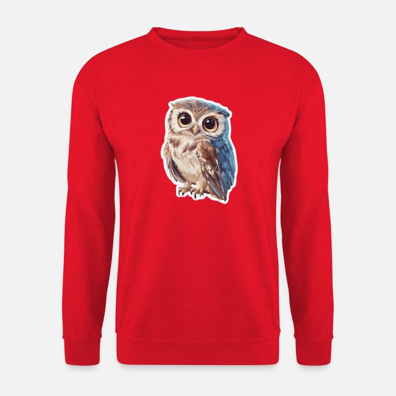 Eule - Unisex Pullover - Rot