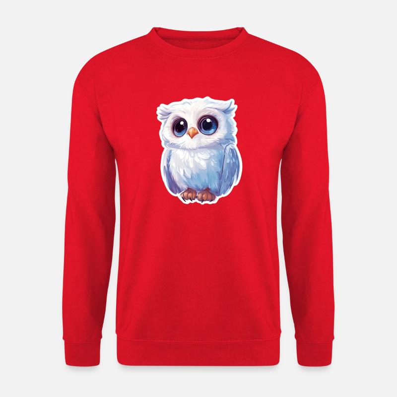 Eule - Unisex Pullover - Rot