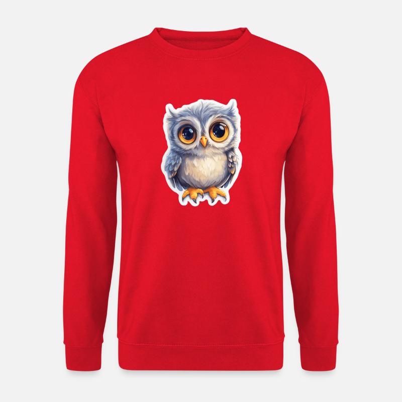 Eule - Unisex Pullover - Rot