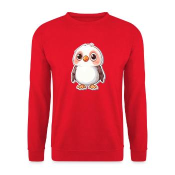 Cacatoès - Sweat-shirt Unisexe - rouge - Devant - Alina (178cm) & Michal (187cm)