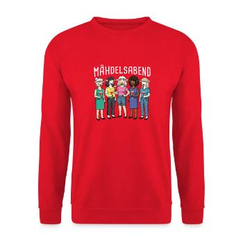 Soirée des filles moutons laine de mouton soirée des filles moutons - Sweat-shirt Unisexe - rouge - Devant - Alina (178cm) & Michal (187cm)