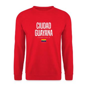 Ciudad Guayana Venezuela - Unisex Pullover - Rot - Vorne - Alina (178cm) & Michal (187cm)