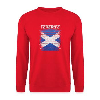 Illustration du drapeau de Tenerife - Sweat-shirt Unisexe - rouge - Devant - Alina (178cm) & Michal (187cm)