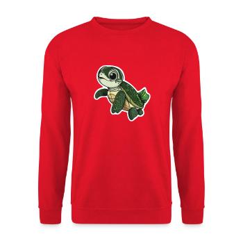 Tortue - Sweat-shirt Unisexe - rouge - Devant - Alina (178cm) & Michal (187cm)