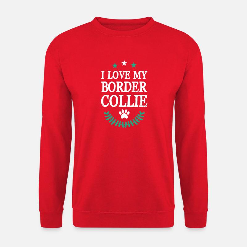 BORDER_COLLIE - Unisex Pullover - Rot