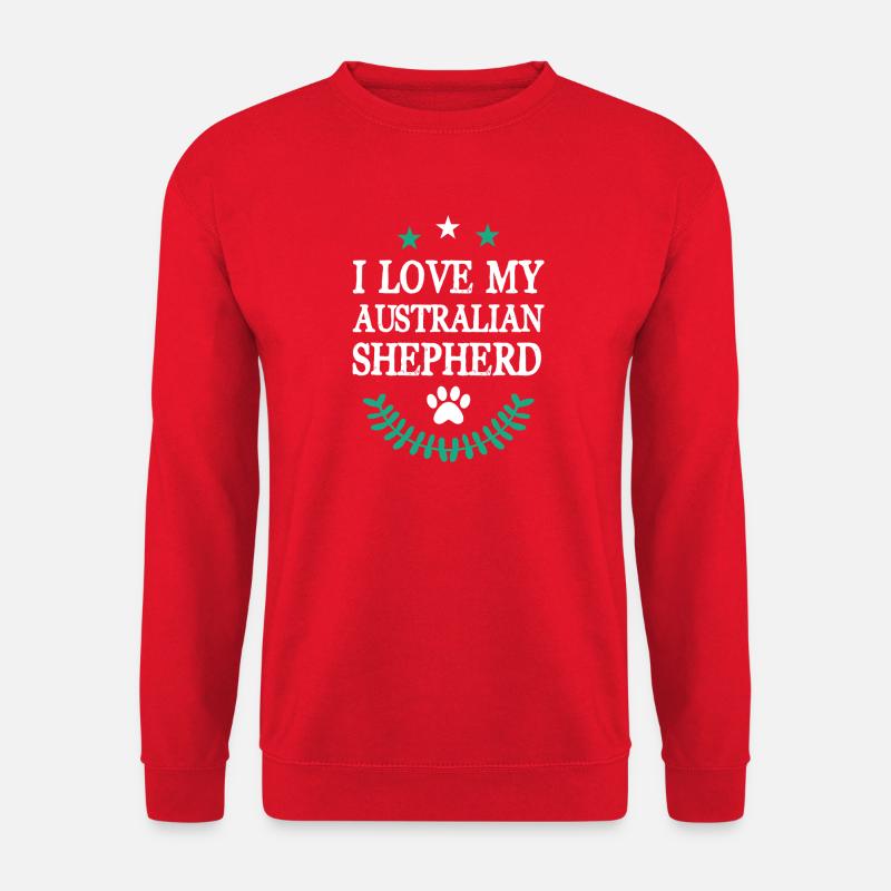 AUSTRALIAN SHEPHERD - Unisex Pullover - Rot
