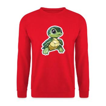 Tortue - Sweat-shirt Unisexe - rouge - Devant - Alina (178cm) & Michal (187cm)