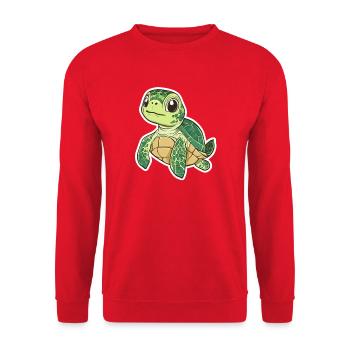 Tortue - Sweat-shirt Unisexe - rouge - Devant - Alina (178cm) & Michal (187cm)