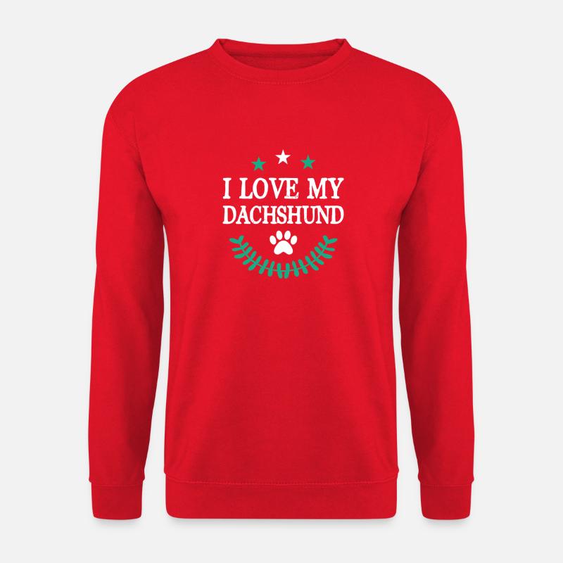 DACHSHUND - Unisex Pullover - Rot