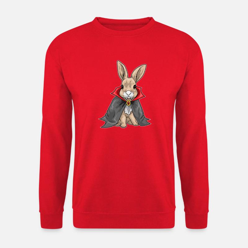 Hase Halloween Vampir - Unisex Pullover - Rot
