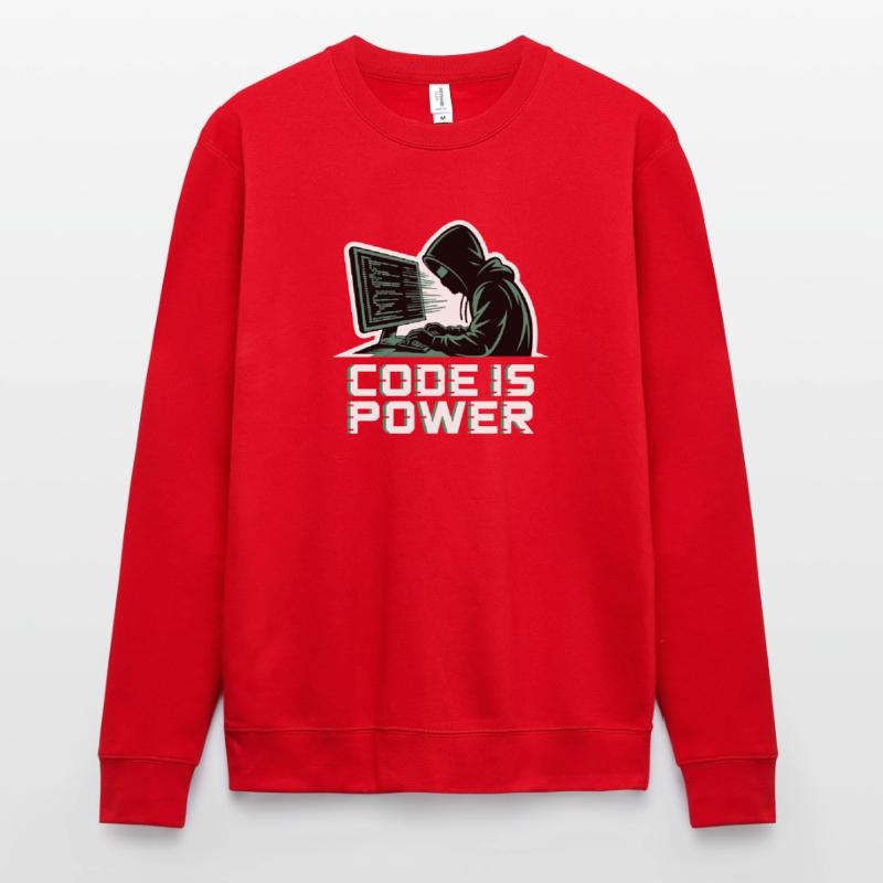Cyber Hacker Code Infinity Design Sweat-shirt Unisexe