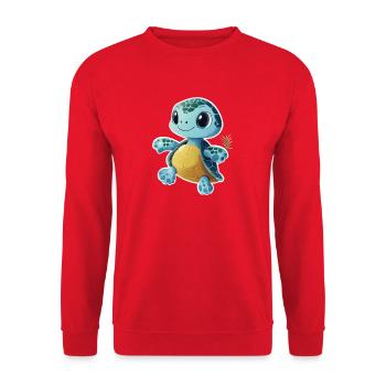 Tortue - Sweat-shirt Unisexe - rouge - Devant - Alina (178cm) & Michal (187cm)