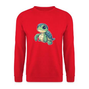 Tortue - Sweat-shirt Unisexe - rouge - Devant - Alina (178cm) & Michal (187cm)