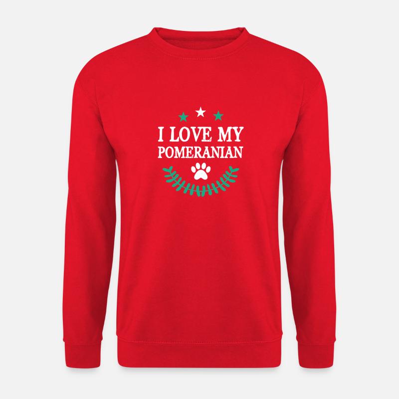 POMERANIAN - Unisex Pullover - Rot