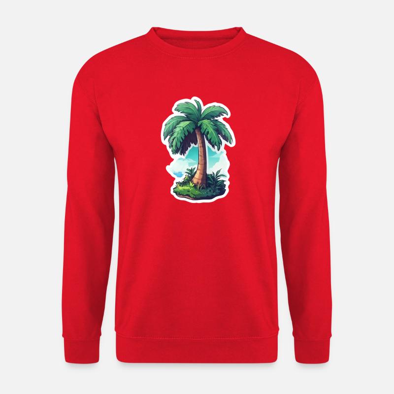 Palm tree - Unisex Sweatshirt - red