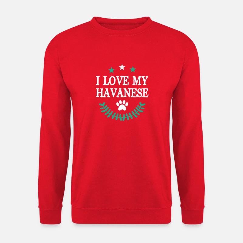 Havaneser - Unisex Pullover - Rot
