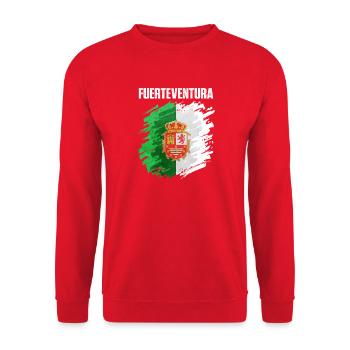Conception du drapeau de Fuerteventura - Sweat-shirt Unisexe - rouge - Devant - Alina (178cm) & Michal (187cm)