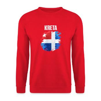 Art du drapeau scandinave coloré - Sweat-shirt Unisexe - rouge - Devant - Alina (178cm) & Michal (187cm)